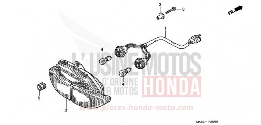 FEU ARRIERE CBR900RRX de 1999